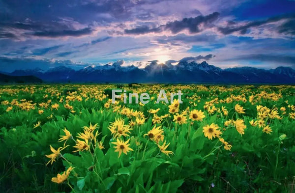 2016 - Tetons Sunset Photo By Brian Rueb Fine Art Photography Nature Wildlife Scenic Landscapes