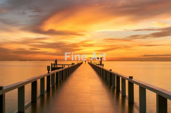 2022 - Wooden Pier-Sunset-Phuket-Thailand By Ake1150 Fine Art Photography Nature Wildlife Scenic