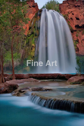 2055 - Havasu Falls Photo By Brian Rueb-Modern Metal-Fine Art Photography Print Wall Home Decor